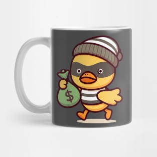 funny robber duck Mug